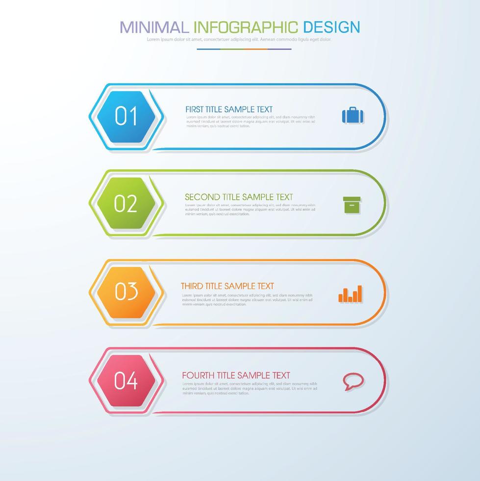 business infographic mall med ikon, vektor design illustration