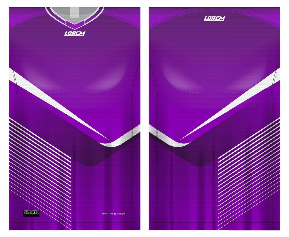 jersey sportskjorta malldesign för fotbollssport, basket, löparuniform framifrån, bakifrån. skjorta mockup vektor, design mycket enkel och lätt att anpassa vektor