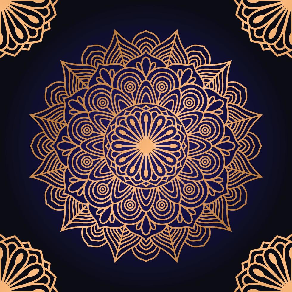 Neues Luxus-Mandala-Design, Mandala-Kunst, kreativ, islamisch, dekorativ, Hintergrund vektor
