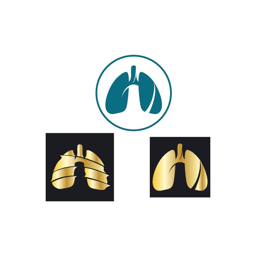 lung logotyp design vektor för ditt företag