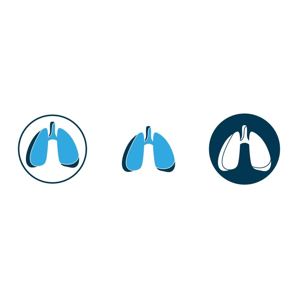 Lungenlogo-Designvektor für Ihr Unternehmen vektor