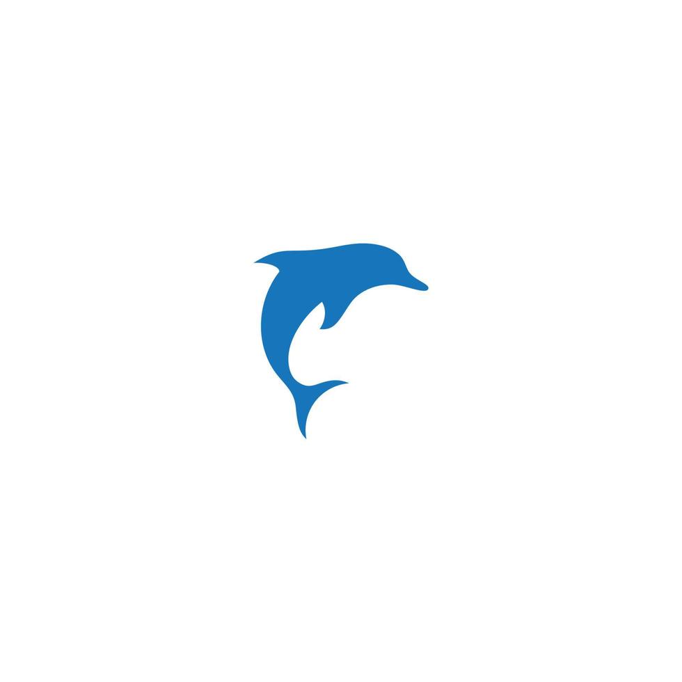 Delphin-Symbol-Logo-Design-Vektor vektor