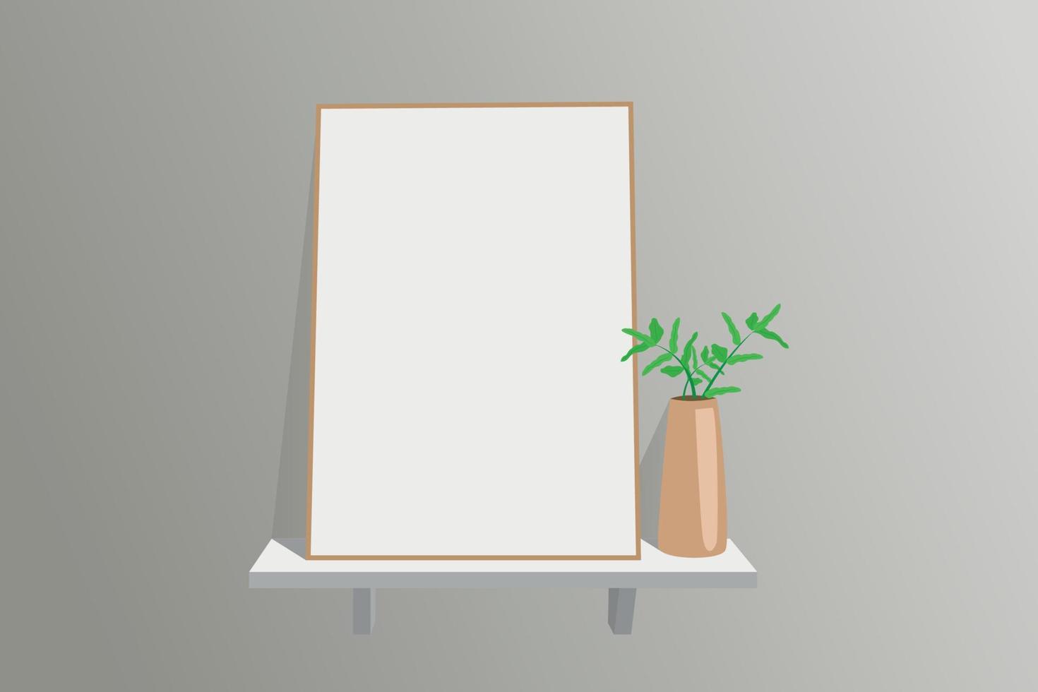 Foto-Mockup-Vektor-Illustration Natur vektor