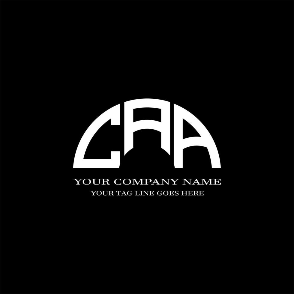 caa brev logotyp kreativ design med vektorgrafik vektor