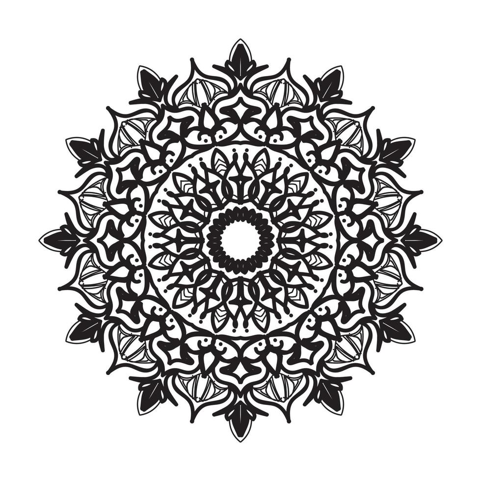 handritad mandala. dekoration i etniska orientaliska doodle prydnad. vektor