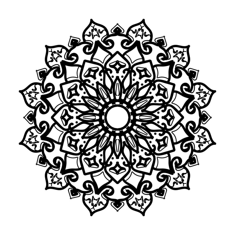 handgezeichnetes Mandala. dekoration in ethnischer orientalischer gekritzelverzierung. vektor