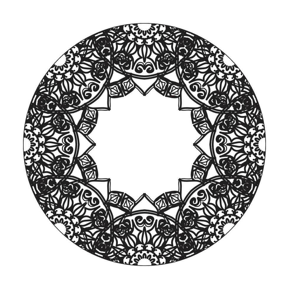 handgezeichnetes Mandala. dekoration in ethnischer orientalischer gekritzelverzierung. vektor