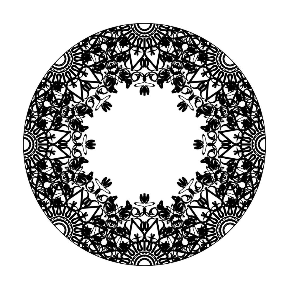 handgezeichnetes Mandala. dekoration in ethnischer orientalischer gekritzelverzierung. vektor