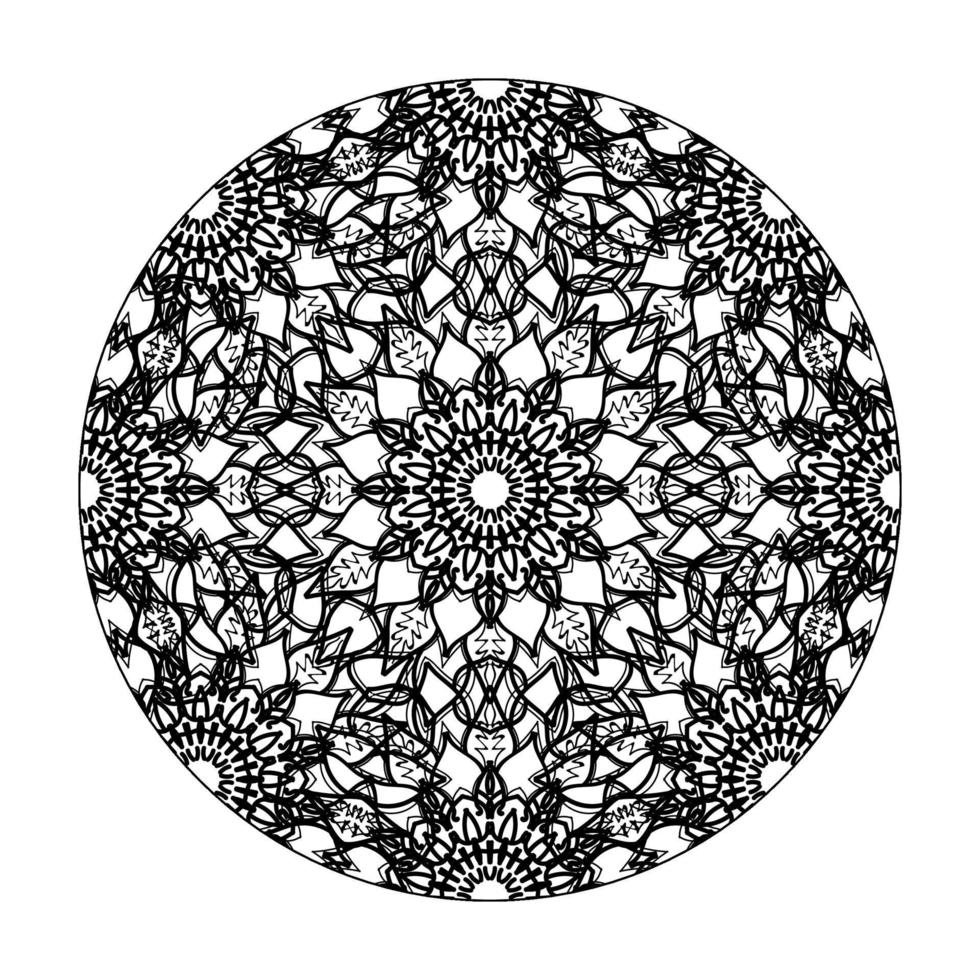 handgezeichnetes Mandala. dekoration in ethnischer orientalischer gekritzelverzierung. vektor