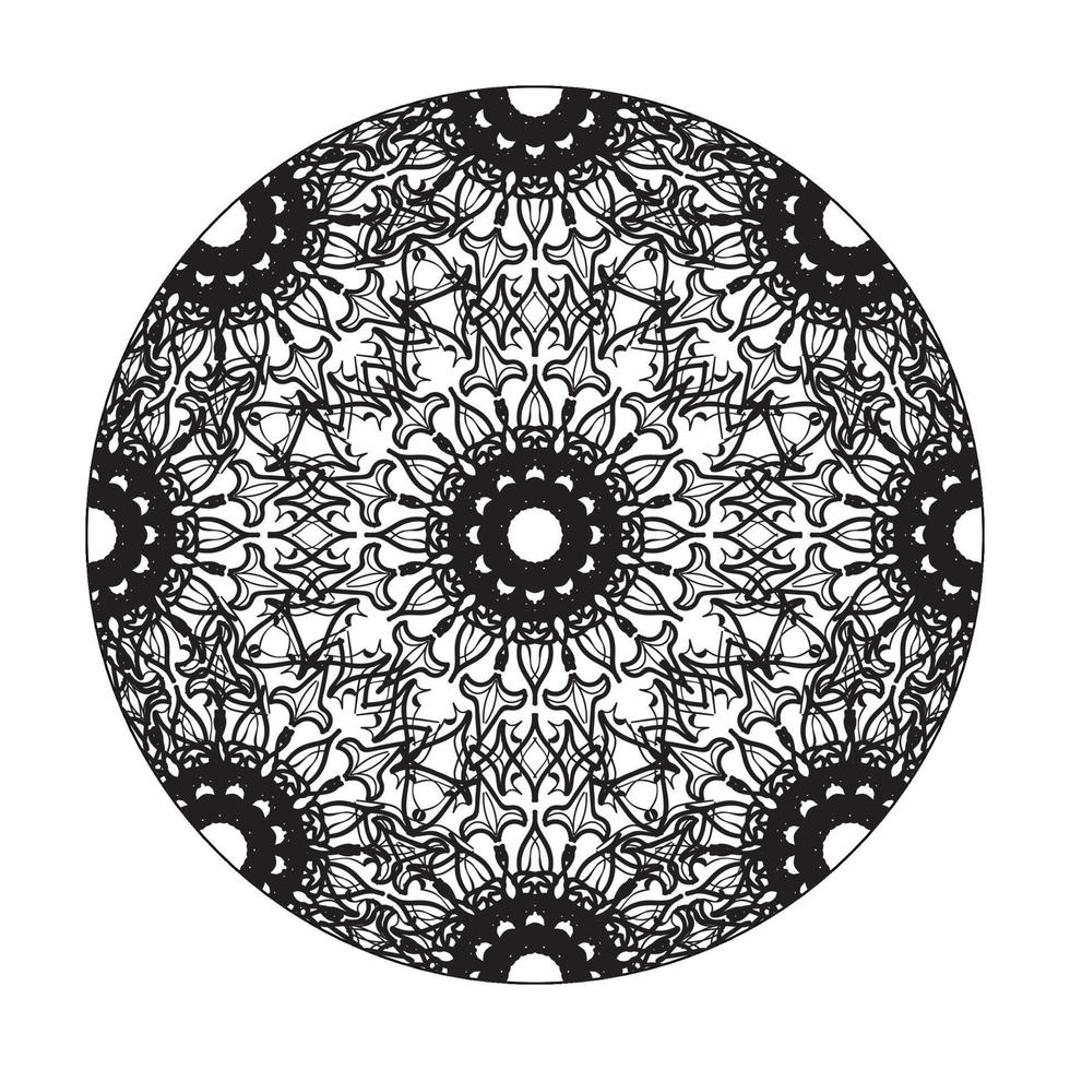 vektor rund abstrakt cirkel. mandala stil.