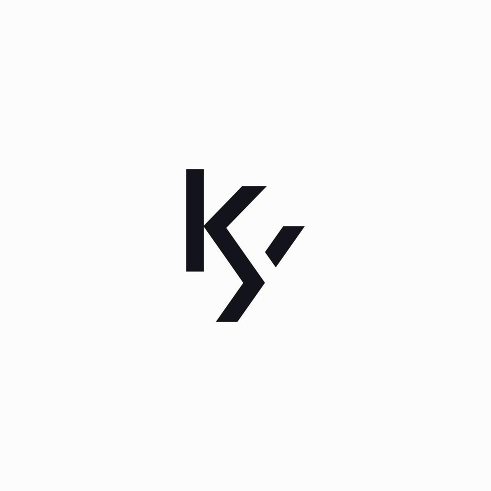 Ky initiala monogram vektor ikonillustration