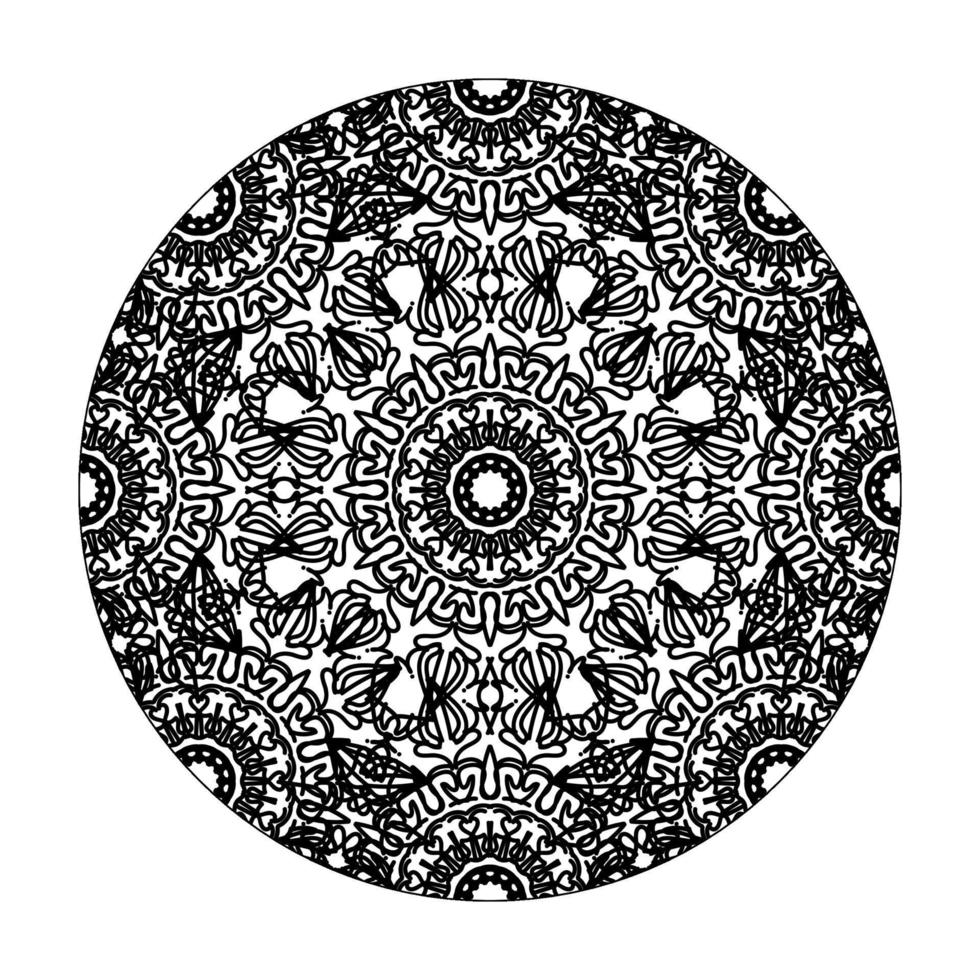 handgezeichnetes Mandala. dekoration in ethnischer orientalischer gekritzelverzierung. vektor