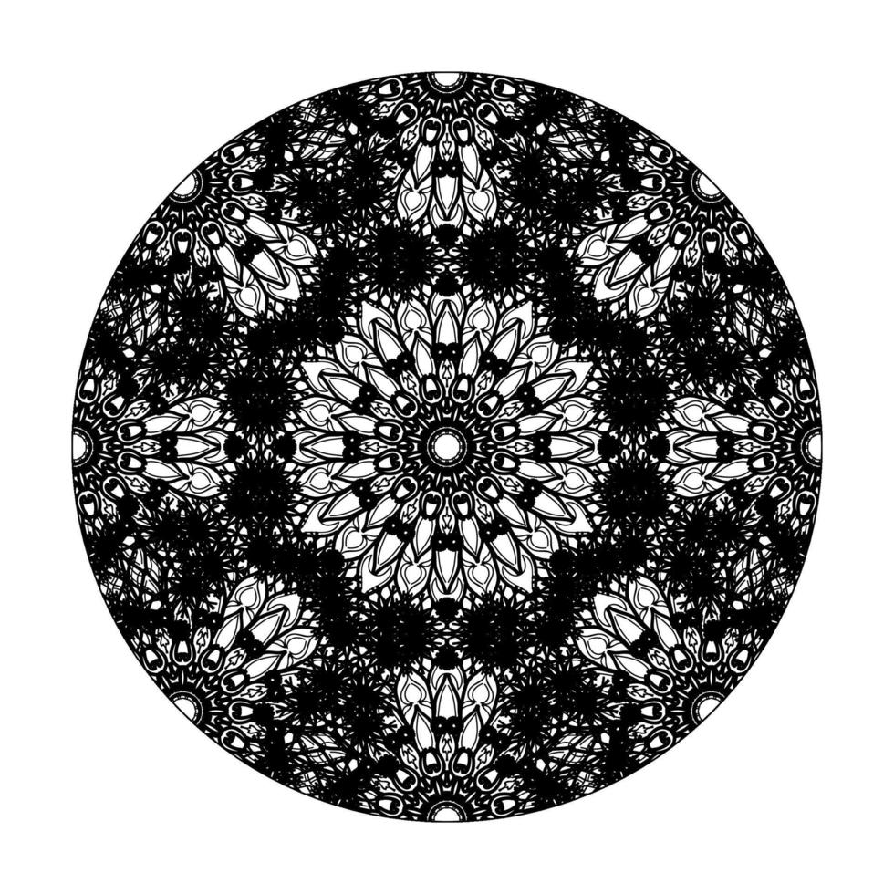 handgezeichnetes Mandala. dekoration in ethnischer orientalischer gekritzelverzierung. vektor