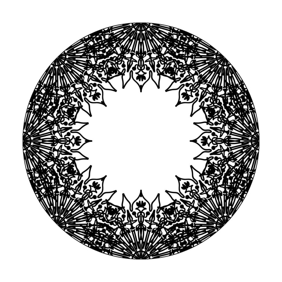 handgezeichnetes Mandala. dekoration in ethnischer orientalischer gekritzelverzierung. vektor