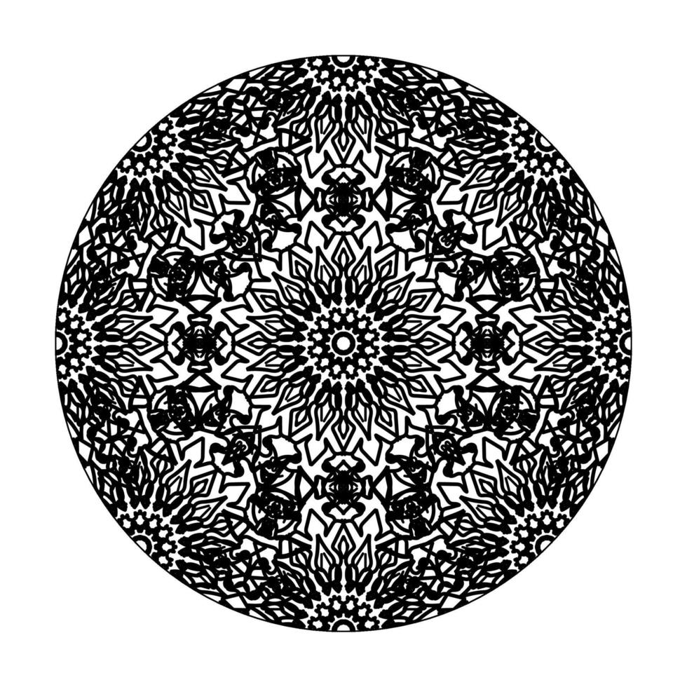 handgezeichnetes Mandala. dekoration in ethnischer orientalischer gekritzelverzierung. vektor