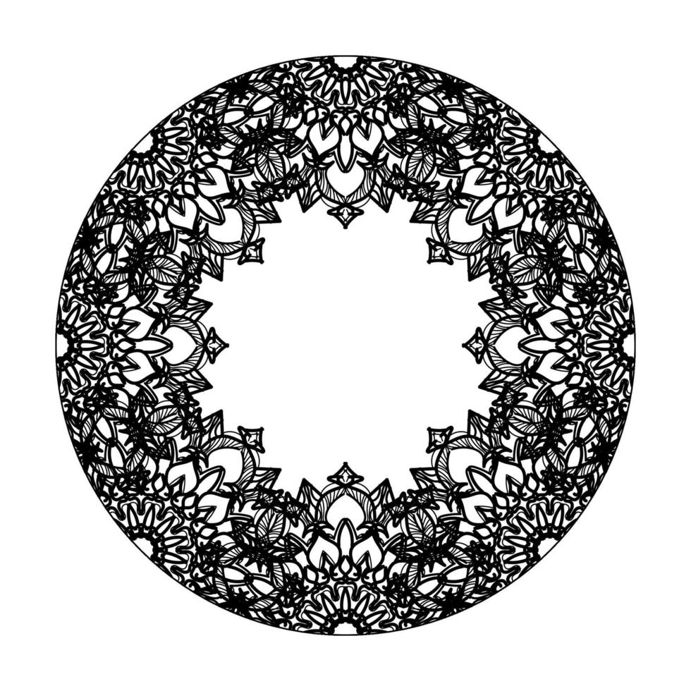 handgezeichnetes Mandala. dekoration in ethnischer orientalischer gekritzelverzierung. vektor