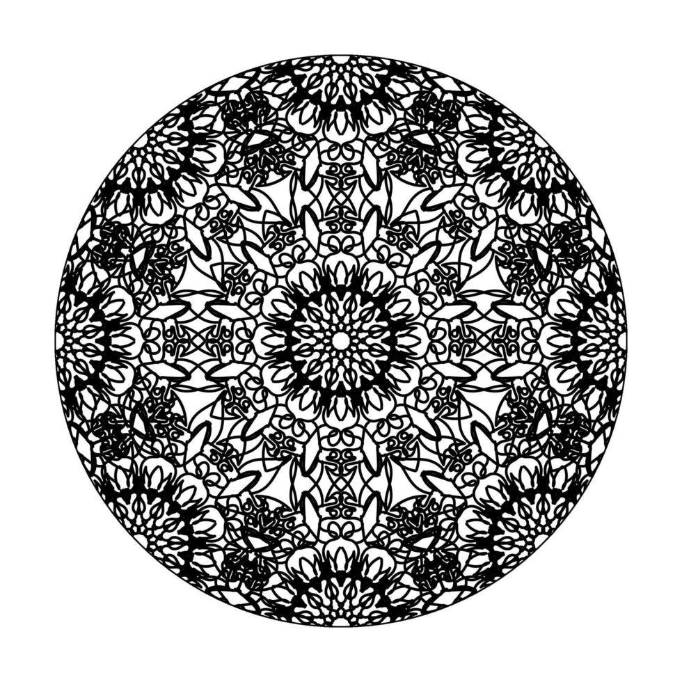 handgezeichnetes Mandala. dekoration in ethnischer orientalischer gekritzelverzierung. vektor