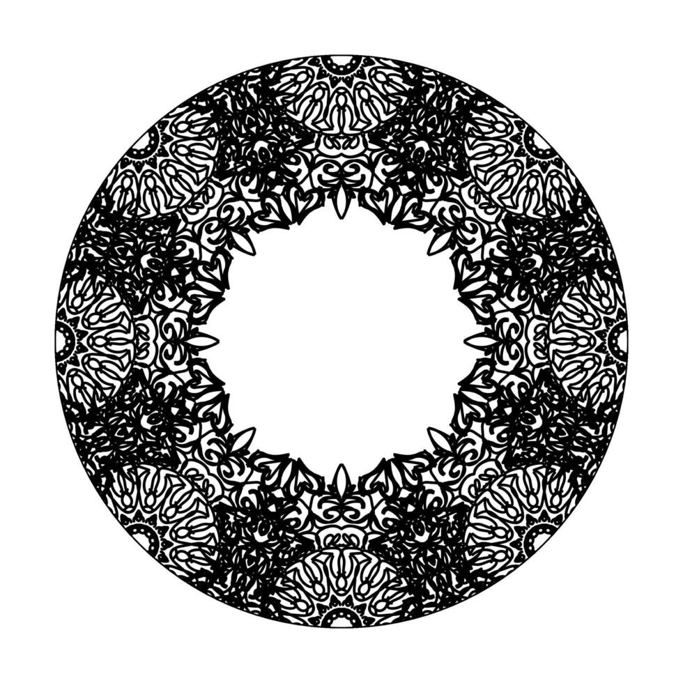 handgezeichnetes Mandala. dekoration in ethnischer orientalischer gekritzelverzierung. vektor