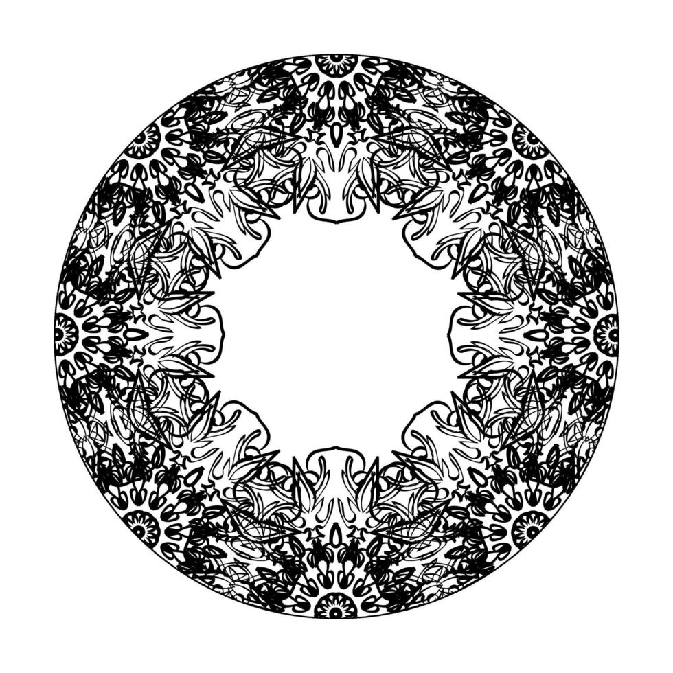 handgezeichnetes Mandala. dekoration in ethnischer orientalischer gekritzelverzierung. vektor