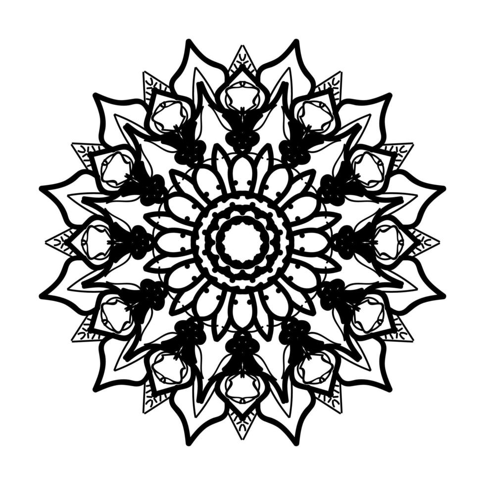 handgezeichnetes Mandala. dekoration in ethnischer orientalischer gekritzelverzierung. vektor