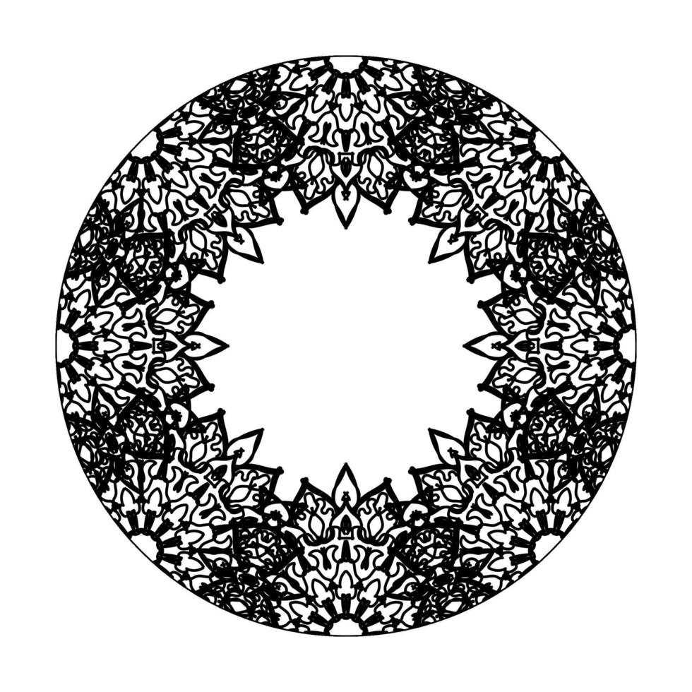 handgezeichnetes Mandala. dekoration in ethnischer orientalischer gekritzelverzierung. vektor