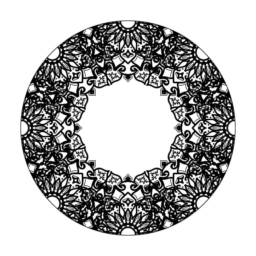 handgezeichnetes Mandala. dekoration in ethnischer orientalischer gekritzelverzierung. vektor