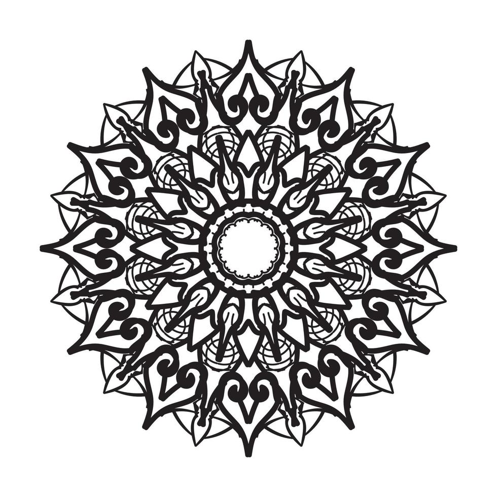 handgezeichnetes Mandala. dekoration in ethnischer orientalischer gekritzelverzierung. vektor