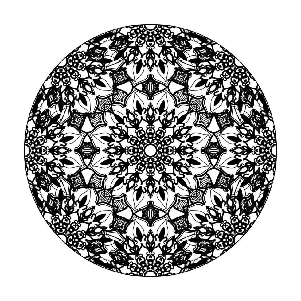 handgezeichnetes Mandala. dekoration in ethnischer orientalischer gekritzelverzierung. vektor