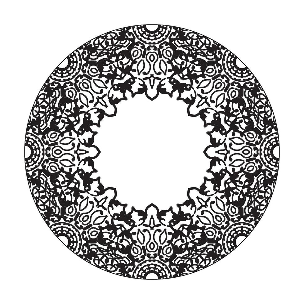 handgezeichnetes Mandala. dekoration in ethnischer orientalischer gekritzelverzierung. vektor