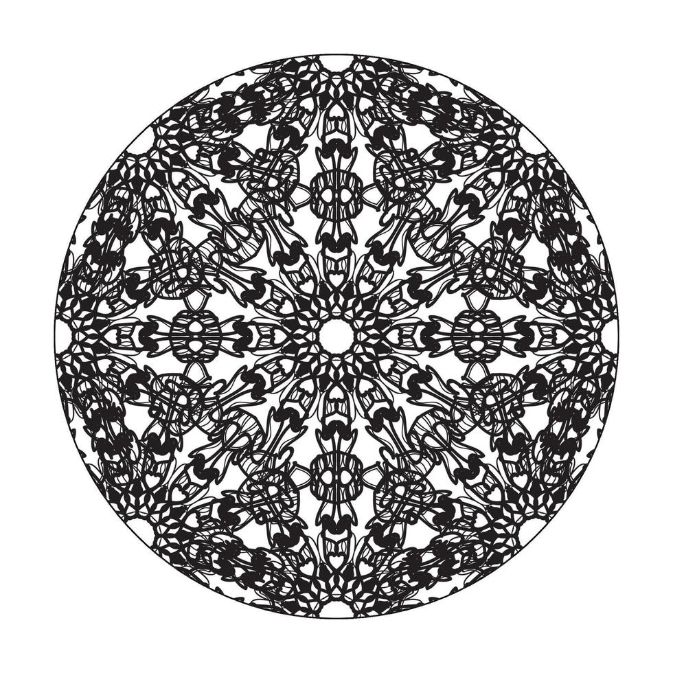 handgezeichnetes Mandala. dekoration in ethnischer orientalischer gekritzelverzierung. vektor