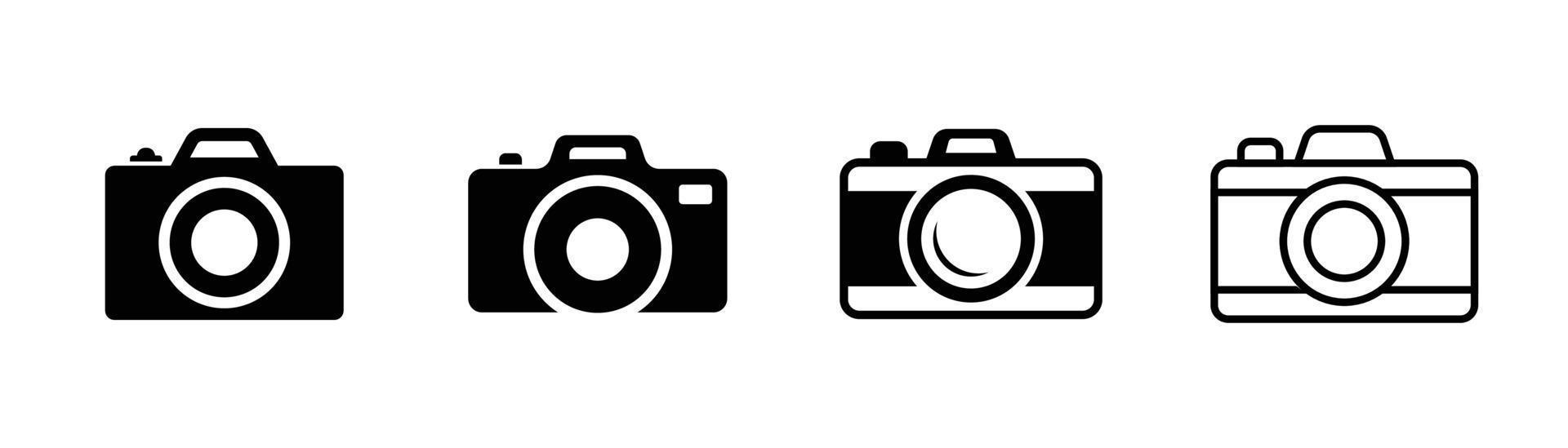 Designelement für Kamerasymbole, geeignet für Website, Printdesign oder App vektor