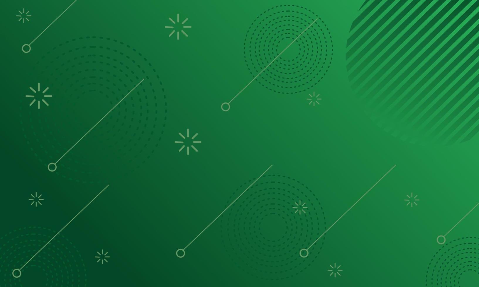 abstrakter grüner farbillustrationshintergrund mit dynamischen und trendigen geometrischen elementen. verwendet für Bannerdesign, Website vektor