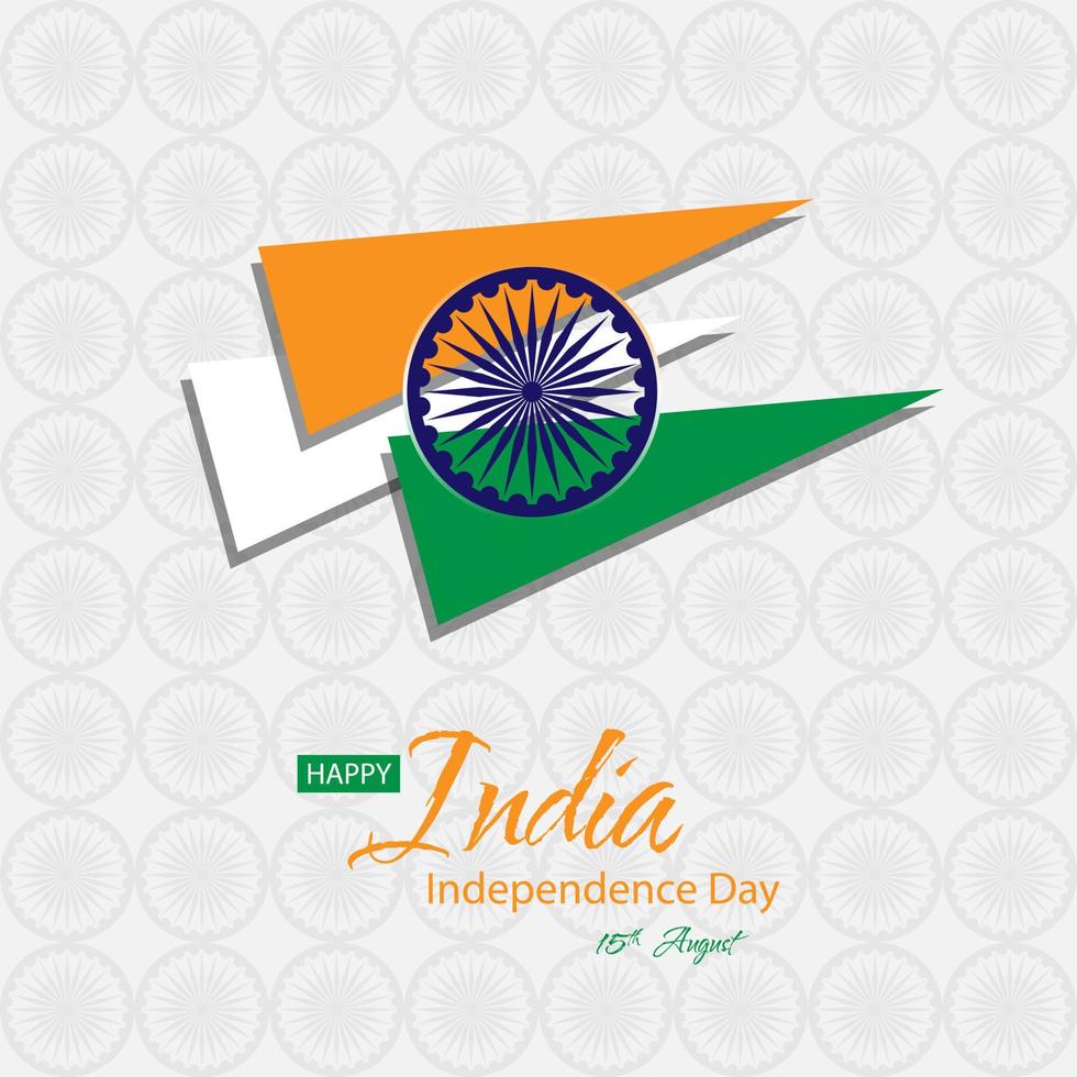 Indien självständighetsdagen gratulationskort. lämplig för Indiens självständighetsdagsevenemang vektor