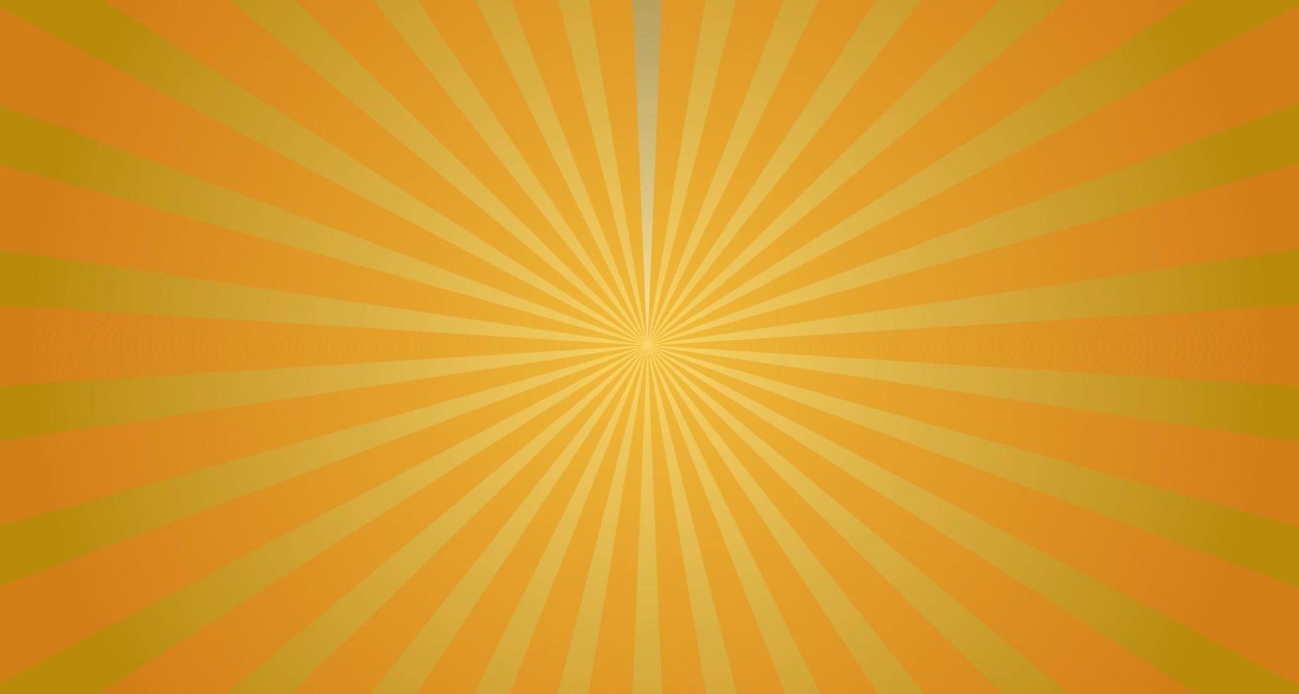 orange Sunburst-Hintergrundvektorgrafiken vektor