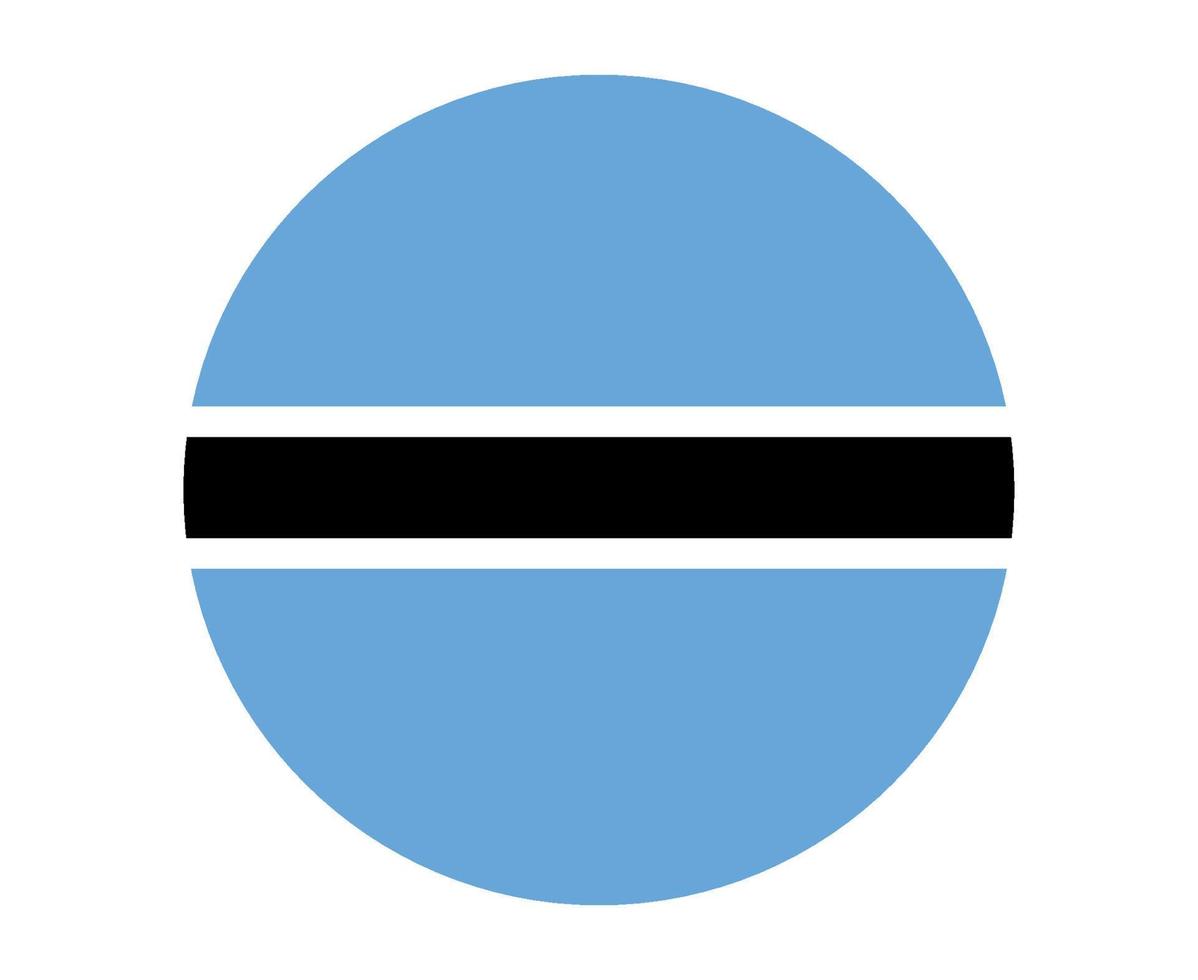 botswana flagga nationella Afrika emblem ikon vektor illustration abstrakt designelement