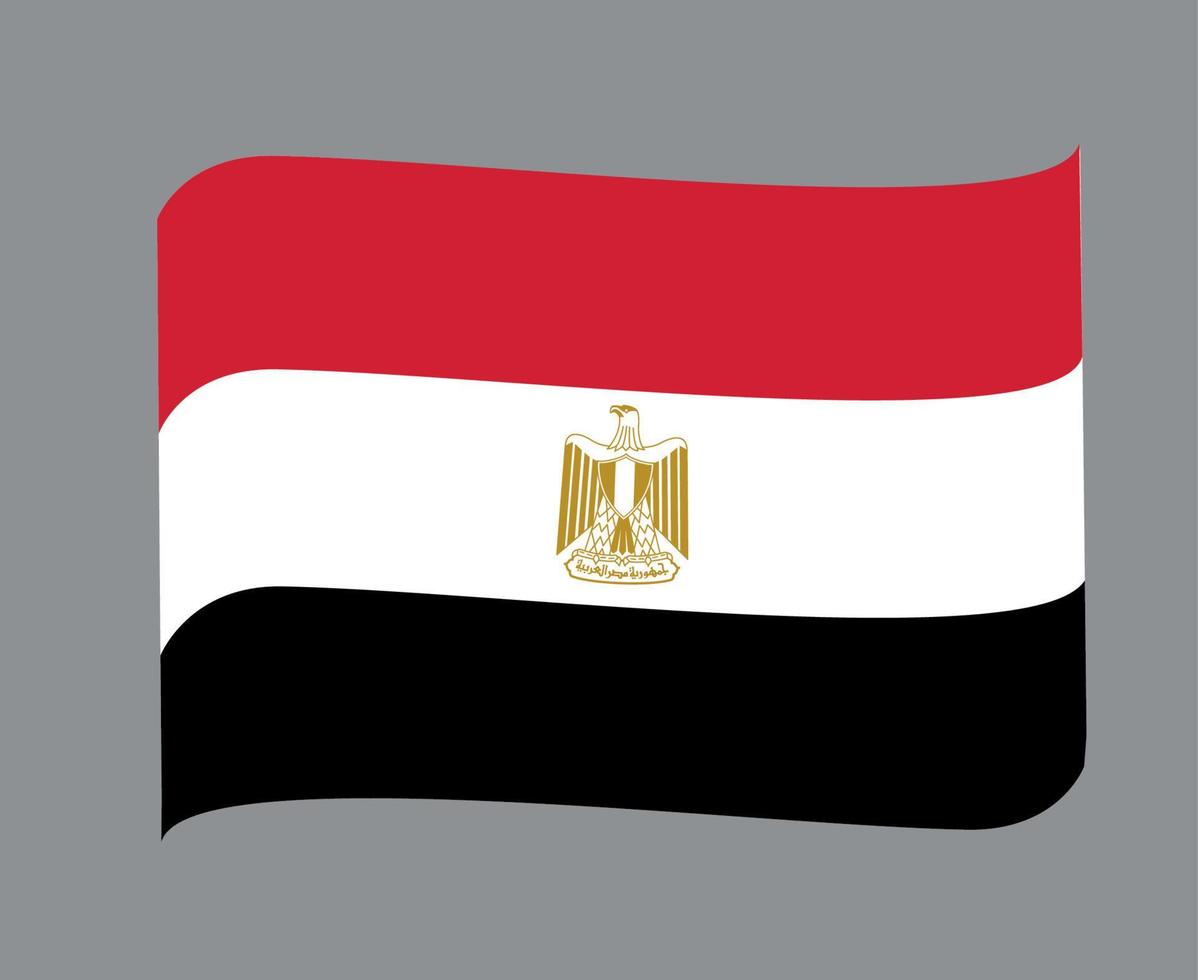 ägypten, flagge, national, afrika, emblem, band, symbol, vektor, abbildung, abstrakt, design, element vektor