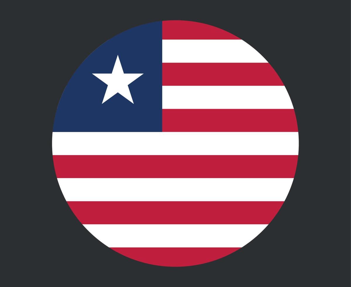 liberia flagga nationella Afrika emblem ikon vektor illustration abstrakt designelement