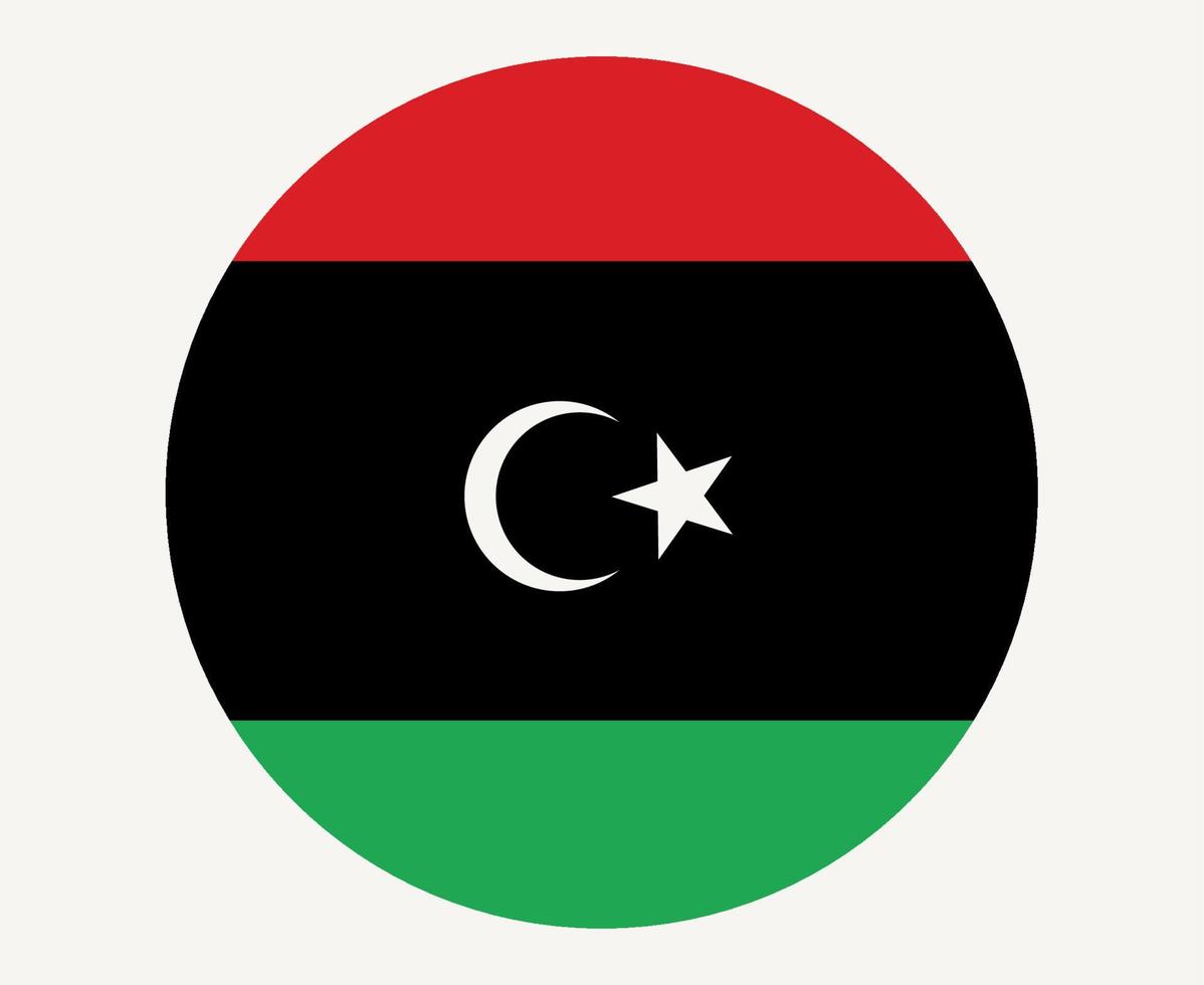 libyen flagga nationella Afrika emblem ikon vektor illustration abstrakt designelement