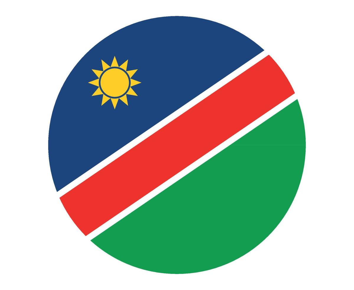 Namibia Flagge nationales Afrika Emblem Symbol Vektor Illustration abstraktes Gestaltungselement