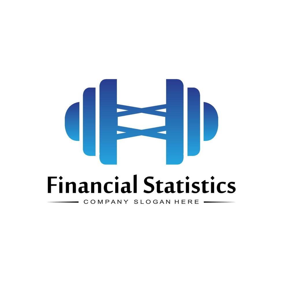 logotyp statistik finans marknadsföring affärstrendanalys vektor