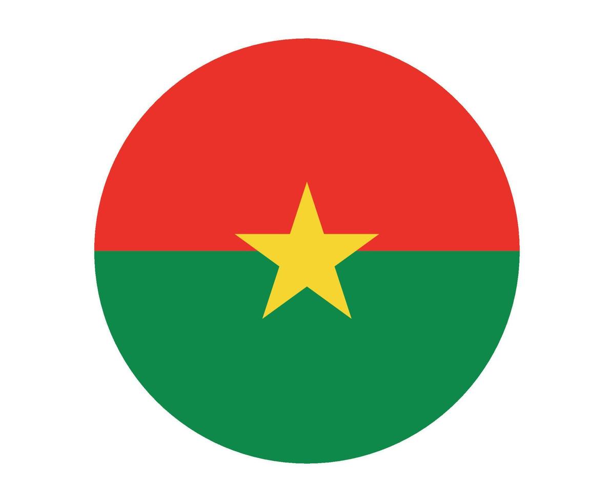 burkina faso flagga nationella Afrika emblem ikon vektor illustration abstrakt designelement