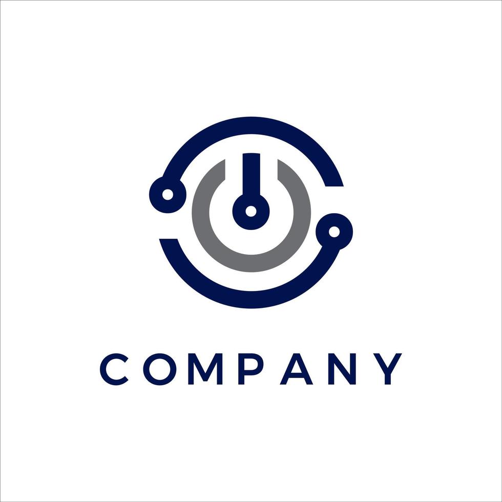 techno företagets logotyp vektor