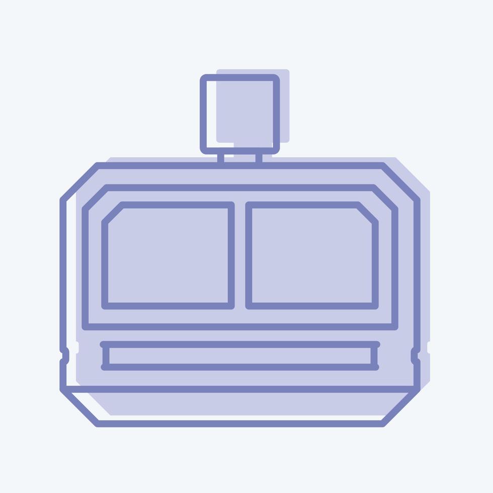 Symbol Luftverkehrszeichen. geeignet für Bildungssymbol. zweifarbiger Stil. einfaches Design editierbar. Design-Vorlagenvektor. einfache Abbildung vektor