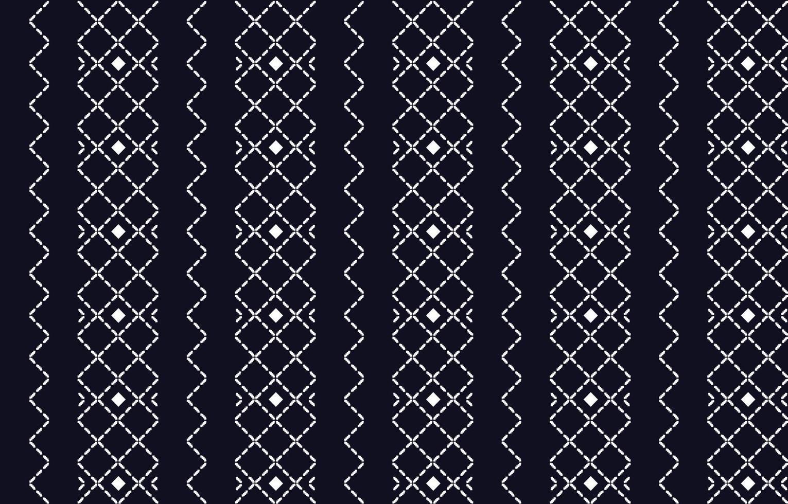 ethnische abstrakte ikat-kunst. geometrisches Muster nahtlos. design für stoff, vorhang, hintergrund, teppich, tapete, kleidung, verpackung, batik, stoff. Vektor-Illustration. vektor