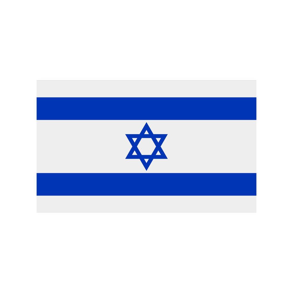 israel flaches mehrfarbiges symbol vektor