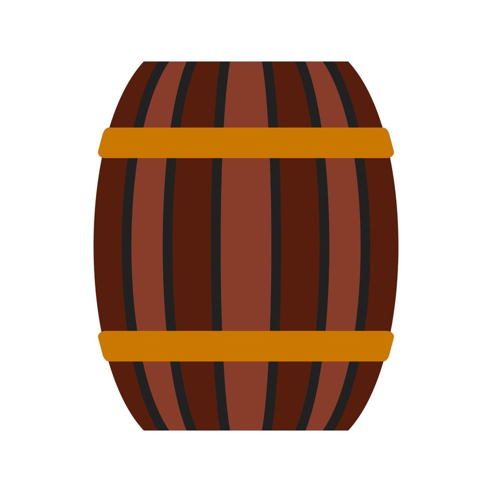 Barrel flaches mehrfarbiges Symbol vektor