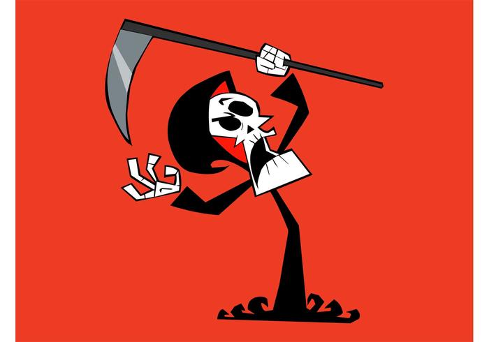 Grim reaper cartoon vektor