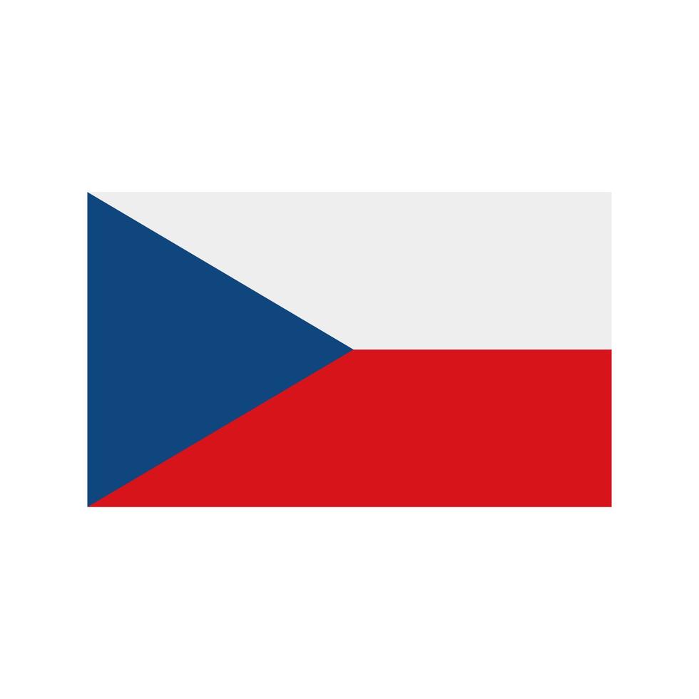 Tschechische Republik flache mehrfarbige Ikone vektor