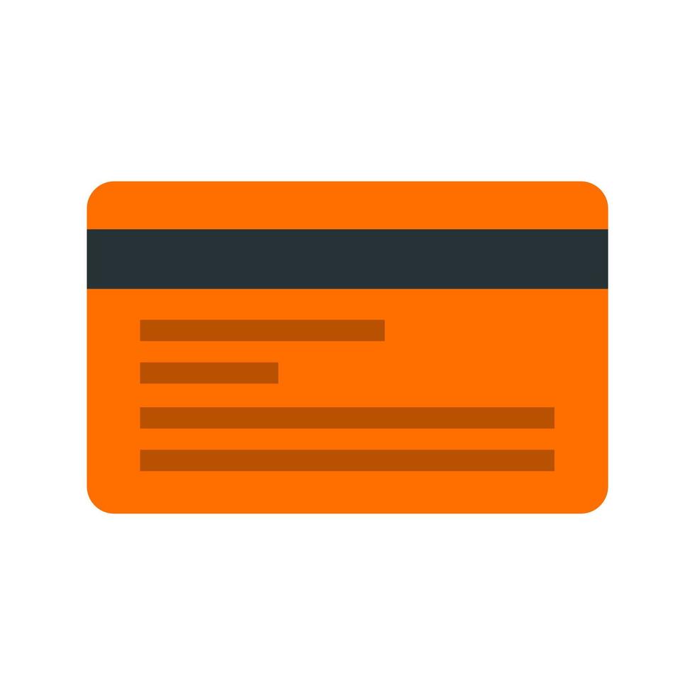 kreditkort platt flerfärgad ikon vektor
