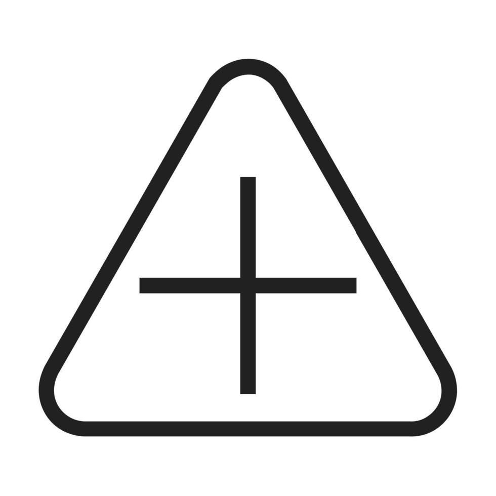 Symbol für kreuzende Linie vektor